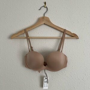 Intimmisimi Monica push-up bandeau bra in ultralight microfiber soft beige